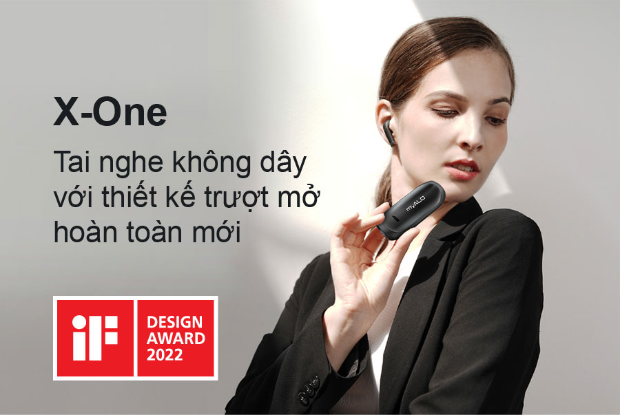 Tai nghe không dây myALO X-One với thiết kế trượt mở hoàn toàn mới đoạt giải IF Design Award 2022