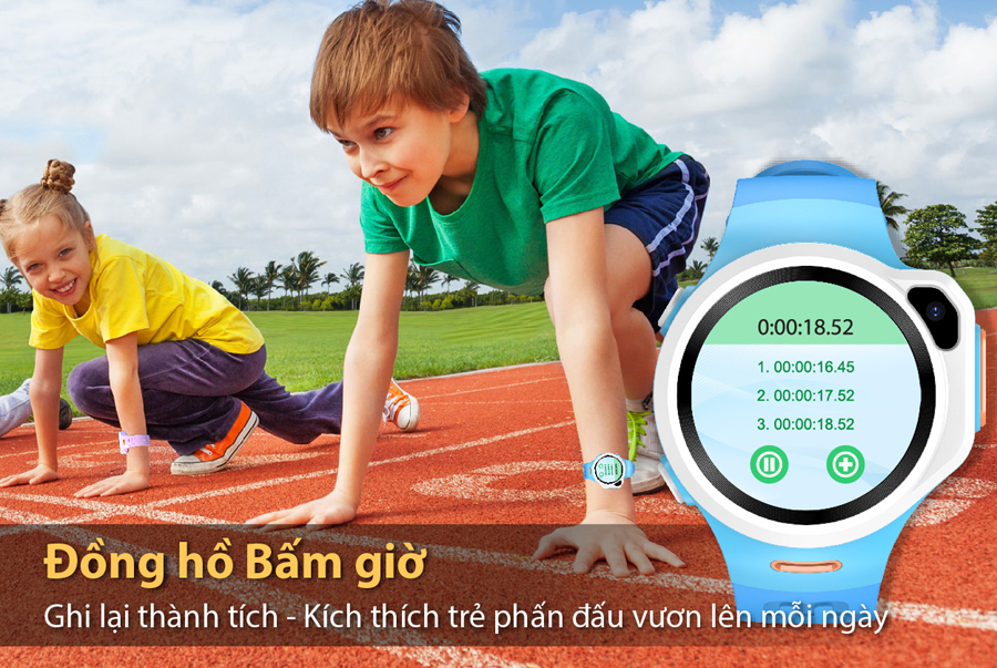 Đồng hồ định vị trẻ em myAlo K84 (đồng hồ thông minh trẻ em) được tích hợp chức năng đồng hồ bấm giờ giúp trẻ ghi lại các thành tích trong học tập và rèn luyện thể chất, kích thích trẻ phấn đấu vươn lên mỗi ngày