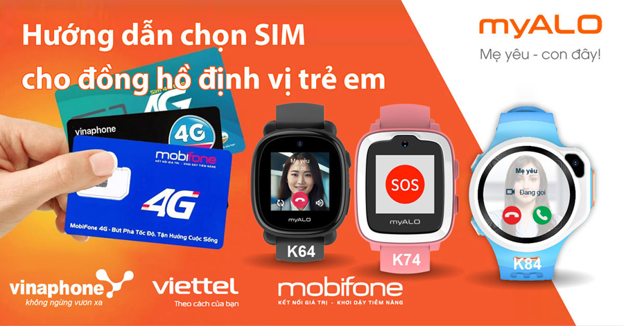 Hướng dẫn chọn SIM và đăng ký gói Data cho đồng hồ định vị trẻ em myAlo