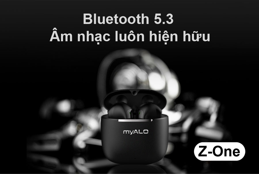 Tai nghe không dây myALO Z-One tích hợp Bluetooth 5.3, kết nối nhanh và ổn định